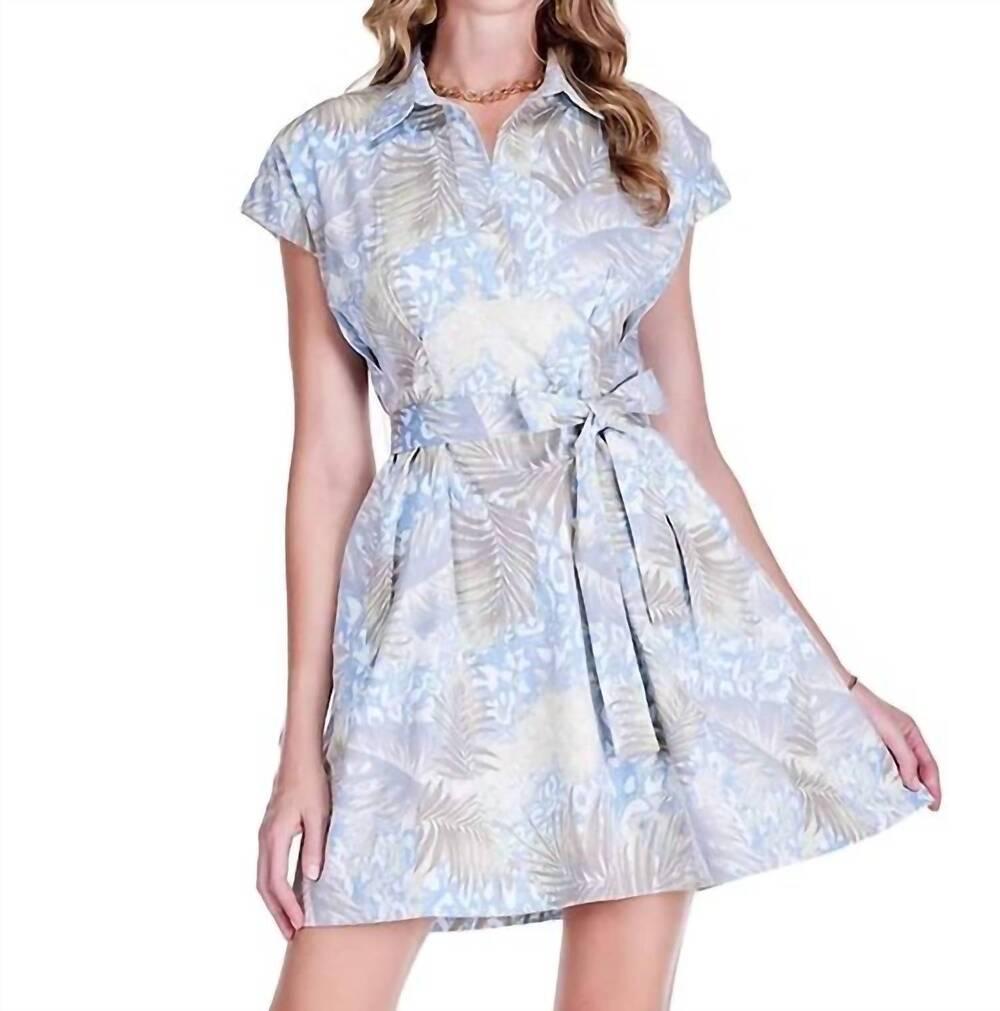 NEW JADE fit & darts dress in desert palm